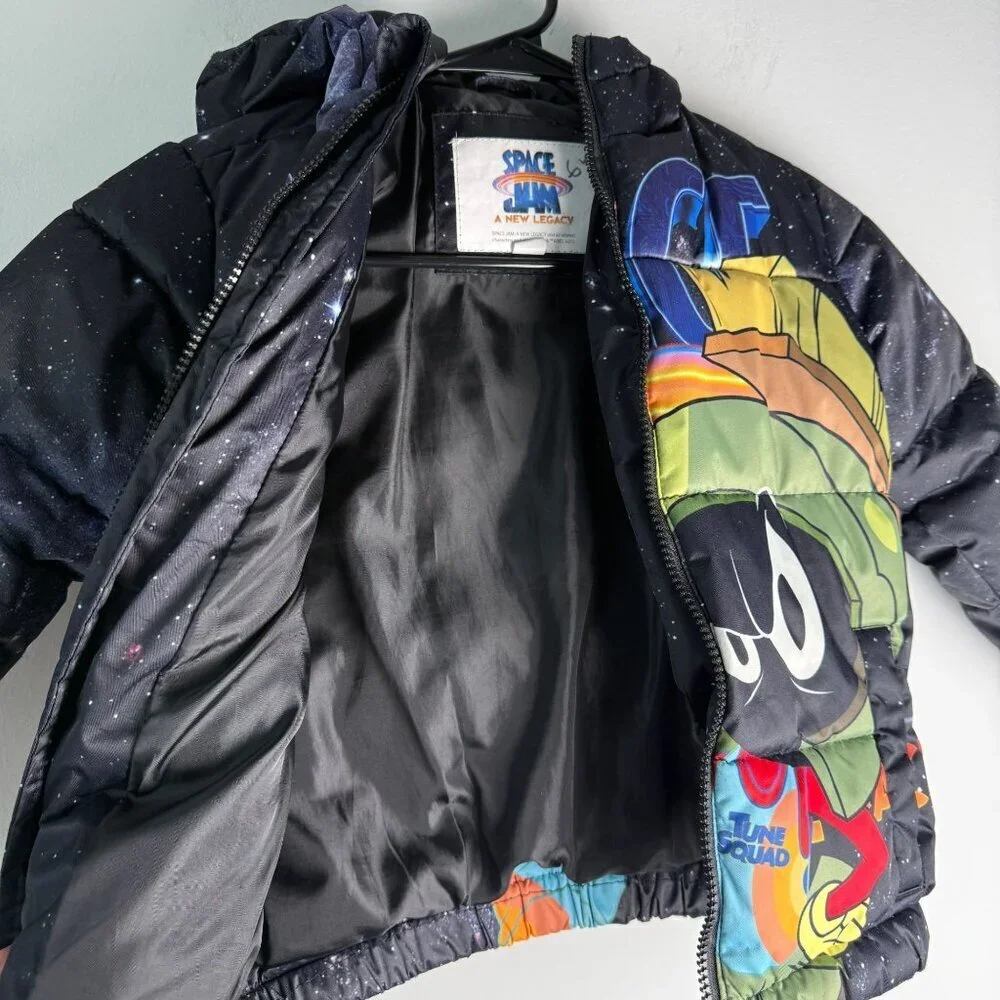 Members Only Youth Space Jams Tune Squad Puffer Jacket Sz 4T